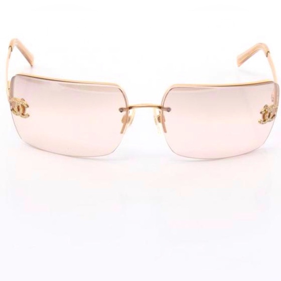 CHANEL COCO MARK SUNGLASSES RHINESTONE - Picture 1 of 7